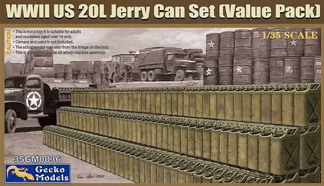 35GM0036  наборы для диорам  WWII US 20L Jerry Can Set  (1:35)