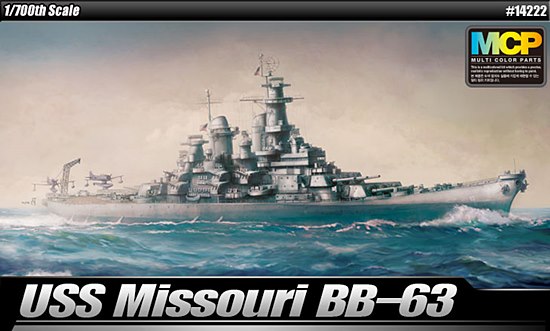 14222  флот  USS Missouri BB-63  (1:700)
