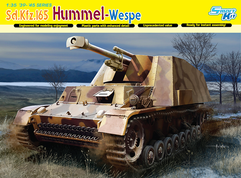 6535  техника и вооружение  САУ Sd.Kfz.165 Hummel-Wespe (1:35)