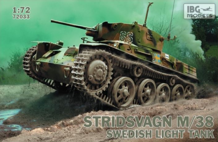 72033IBG  техника и вооружение  Stridsvagn m/38 Swedish light tank  (1:72)