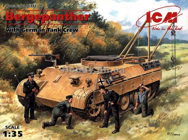 35342  техника и вооружение  Bergepanther с немецким танковым экипажем (1:35)