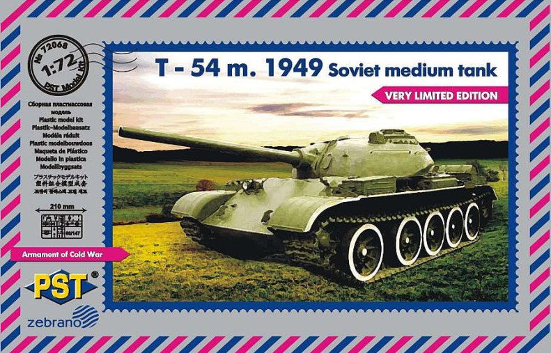 72068  техника и вооружение  Танк 54 m. 1949  (1:72)