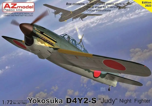 AZ7843  авиация  Yokosuka D4Y2-S "Judy" Night Fighter"  (1:72)