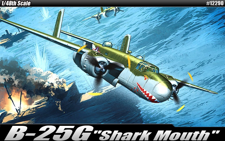 12290  авиация  B-25G Mitchell "Shark Mouth" (1:48)