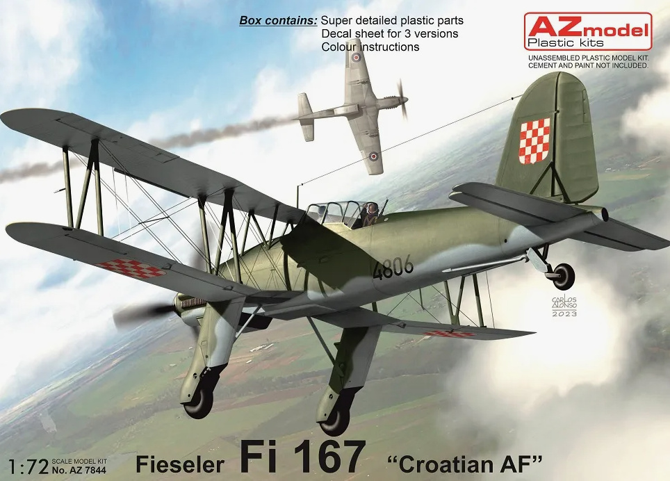 AZ7844  авиация  Fieseler Fi 167 "Croatian AF"  (1:72)
