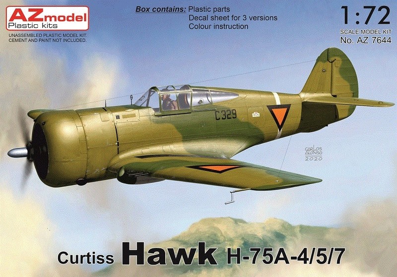 AZ7644  авиация  Curtiss Hawk H-75A-4/5/7  (1:72)