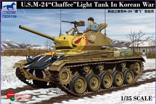 CB35139  техника и вооружение  U.S. M-24 Chaffee Light Tank in Korean war  (1:35)