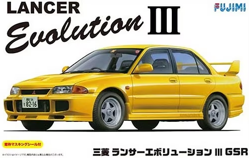 03917  автомобили и мотоциклы  Mitsubishi Lancer Evolution III GSR w/Masks  (1:24)