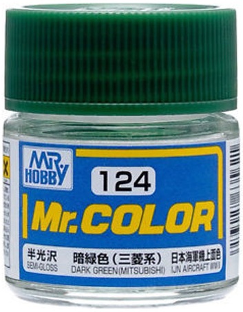 C124  краска 10мл  DARK GREEN (MITSUBISHI)