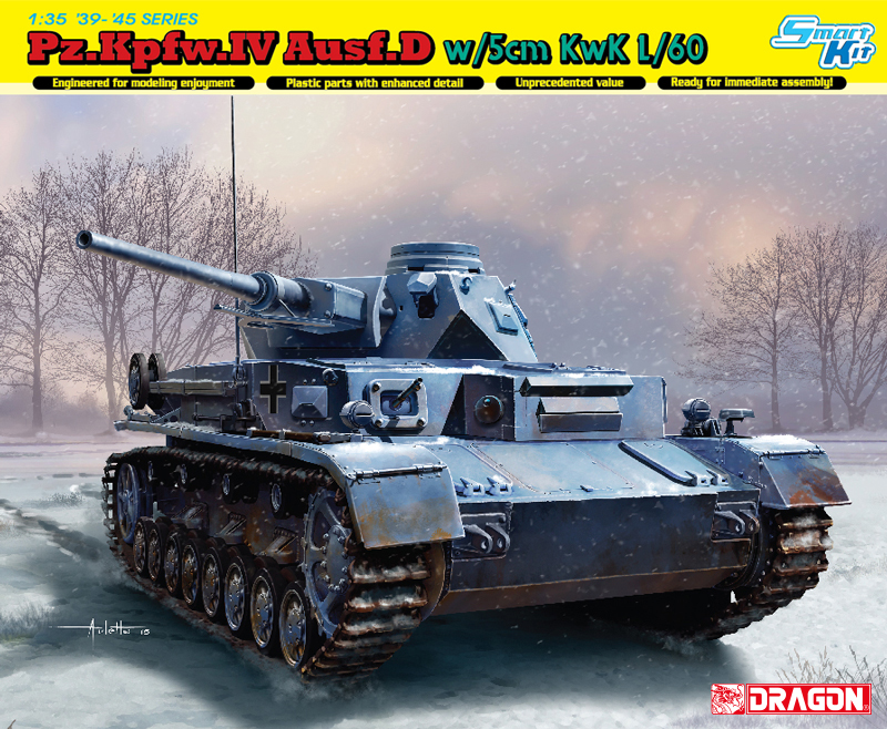 6736  техника и вооружение  Pz.Kpfw.IV Ausf.D w/5cm L/60 (1:35)