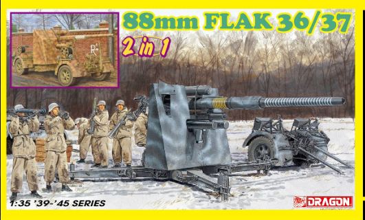 6923  техника и вооружение  88mm FLAK 36/37 (2 in 1)  (1:35)