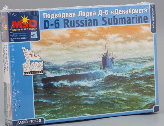 4002  флот  Подводная лодка Д-6 "Декабрист"  (1:400)