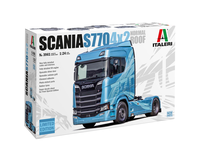 3961  автомобили и мотоциклы  Scania S770 4x2 Normal Roof - LIMITED EDITION  (1:24)