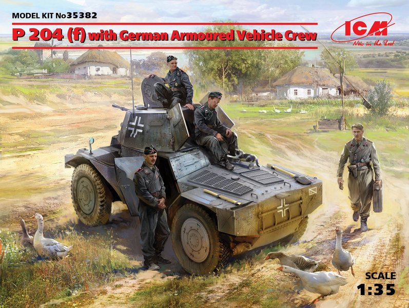 35382  техника и вооружение  P 204 (f) with German Armoured Vehicle Crew  (1:35)