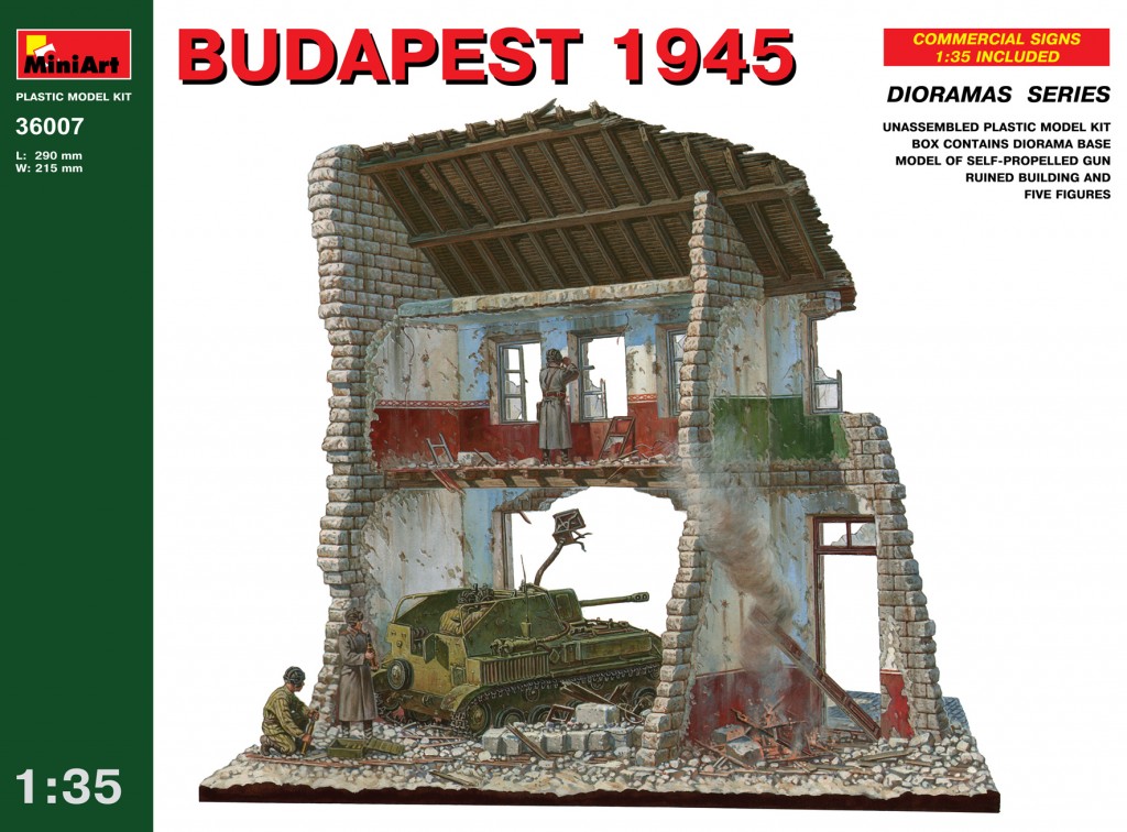 36007  наборы для диорам  BUDAPEST 1945  (1:35)