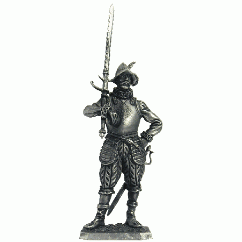 107 M  миниатюра  Европейский солдат, 16 век