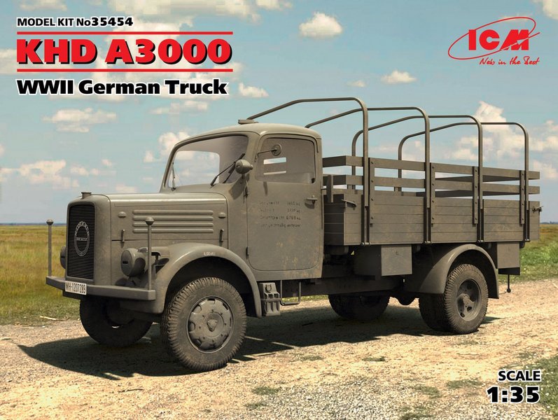 35454  техника и вооружение  Германский грузовик KHD A3000 WWII German Truck  (1:35)