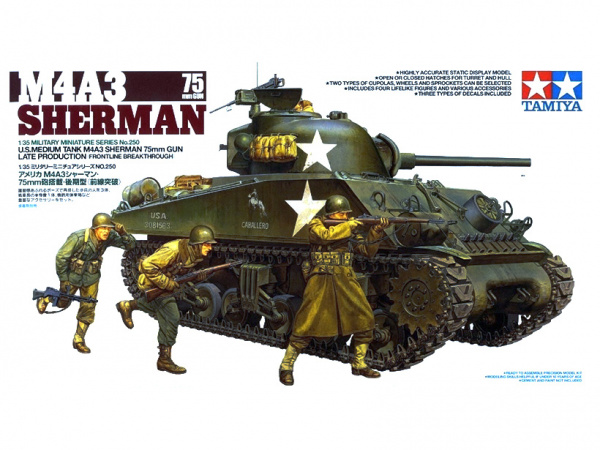 35250  техника и вооружение  M4A3 Sherman с пушкой 75 мм (1:35)