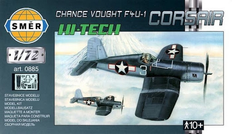 0885  авиация  Chance Vought F4U-1 Corsair (Hi-Tech Kit)  (1:72)