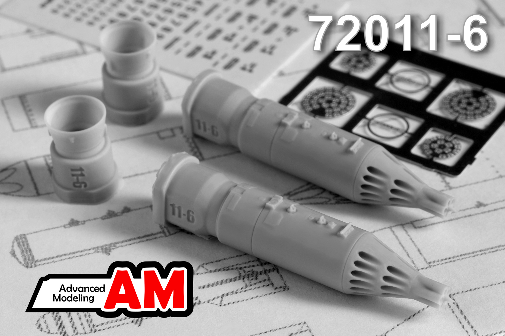 AMC 72011-6  дополнения из смолы  УБ-32М блок НАР  (1:72)