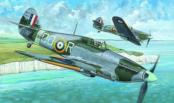 0842  авиация  Hawker Hurricane Mk.IIc  (1:72)