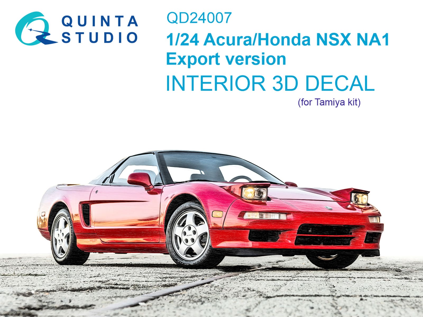 QD24007  декали  3D Декаль интерьера кабины Acura-Honda NSX NA1 Export version (Tamiya)  (1:24)