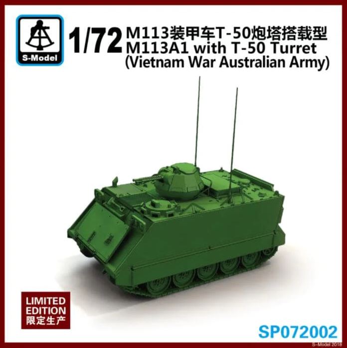 SP072002  техника и вооружение  M113A1 with T-50 turret (Vietnam War Australian Army)  (1:72)