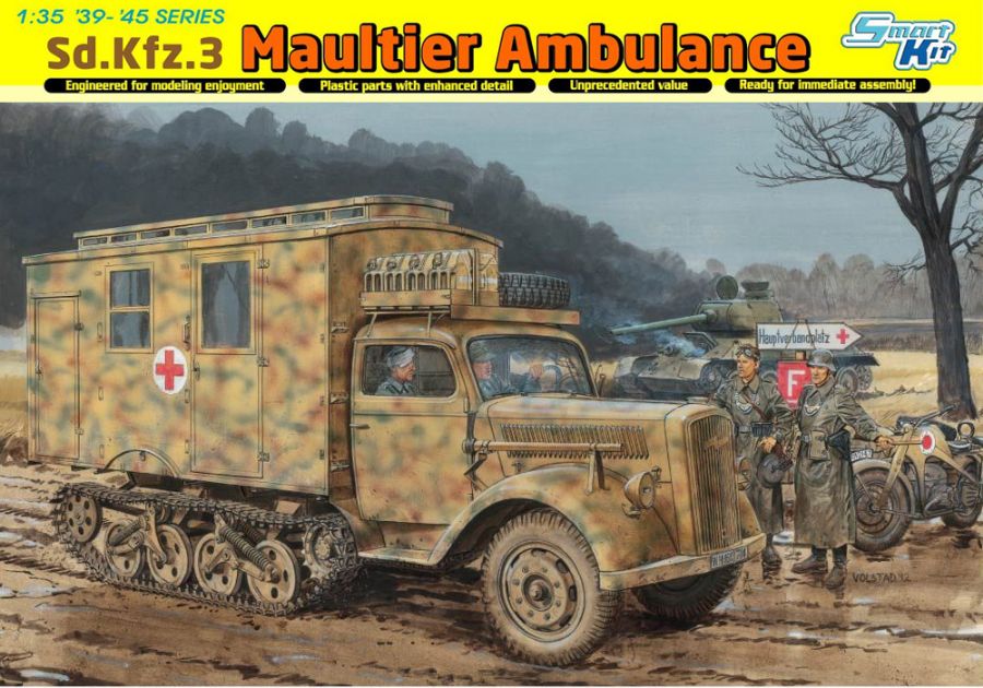 6766  техника и вооружение  Sd.Kfz.3 Maultier Ambulance (1:35)