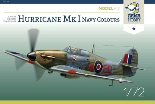 70022  авиация  Hurricane Mk I Navy Colours  (1:72)