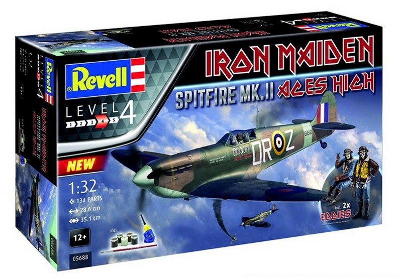 05688  авиация  Spitfire Mk.II "Aces High" Iron Maiden Set  (1:32)