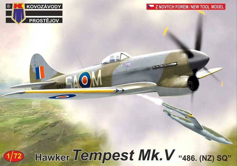 KPM0222  авиация  Tempest Mk.V "486. (NZ) SQ"  (1:72)