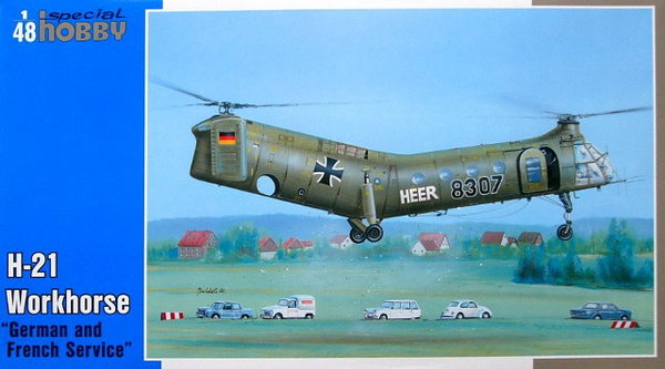 SH48088  авиация  H-21 Workhorse "German and French Service"  (1:48)