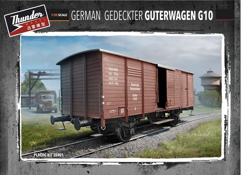 TM35901  техника и вооружение  Вагон German Gedeckter Güterwagen G10  (1:35)