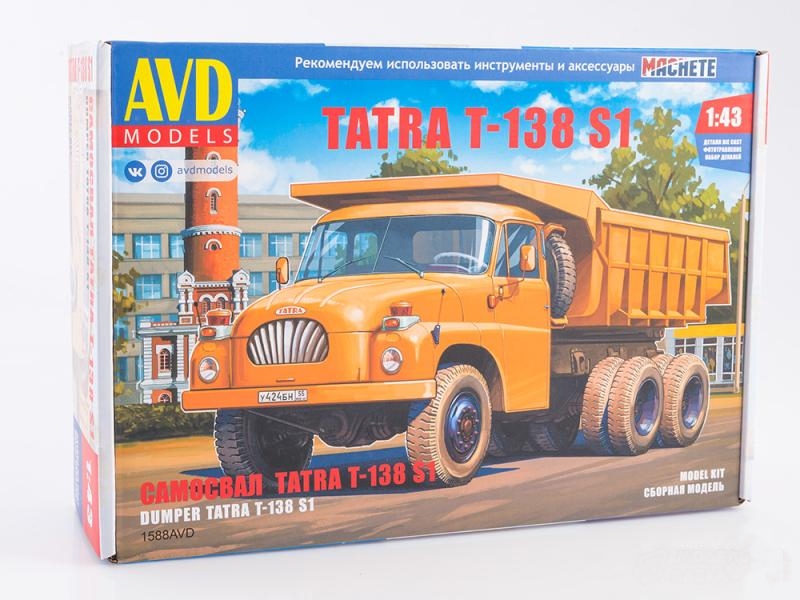 1588AVD  автомобили и мотоциклы Tatra-138S1  (1:43)