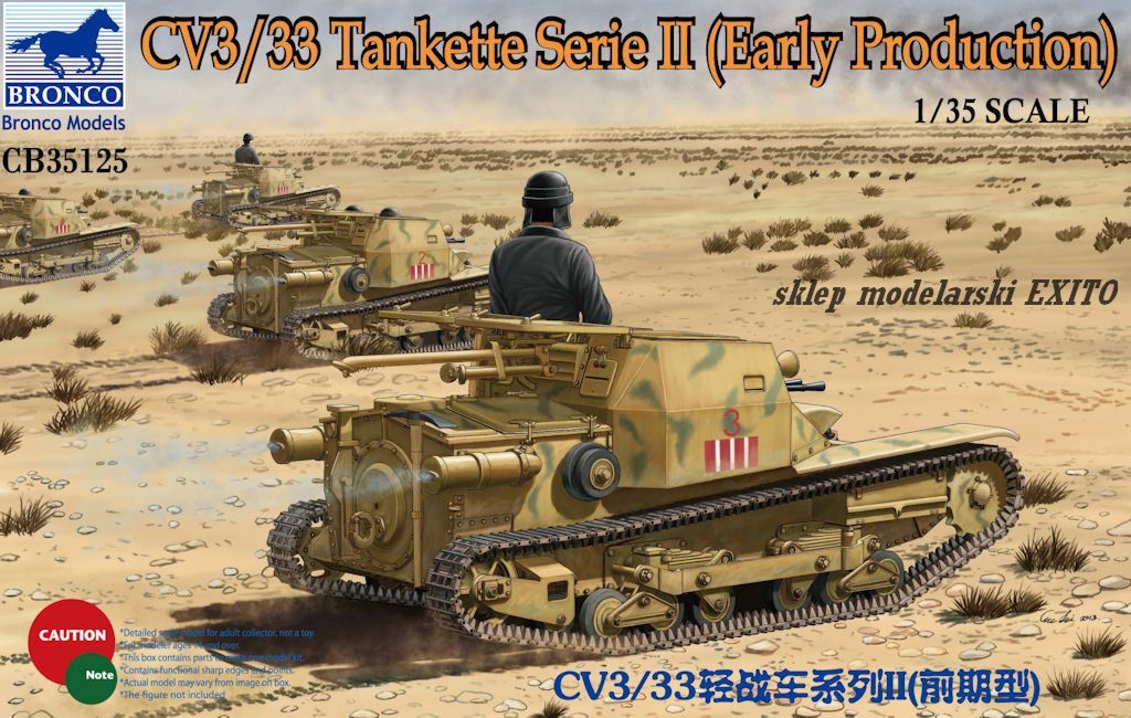 CB35125  техника и вооружение  CV3/33 Tankette Serie II (Early Production)  (1:35)