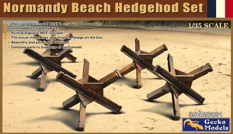35GM0081  наборы для диорам  Normandy Beach Hedgehog Set  (1:35)