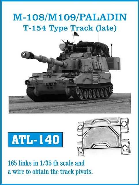 ATL-35-140  траки наборные  для М108, М109, Paladin тип Т-154  (1:35)