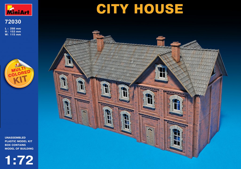 72030  наборы для диорам  CITY HOUSE  (1:72)