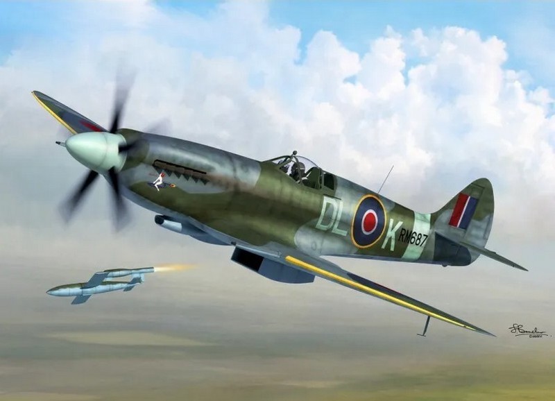 72095  авиация  Spitfire Mk.XIV E/C  (1:72)