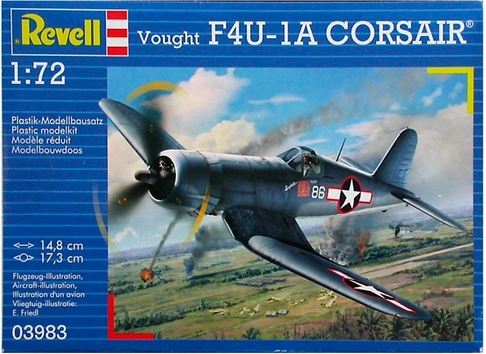 03983  авиация  Vought F4U-1A Corsair  (1:72)