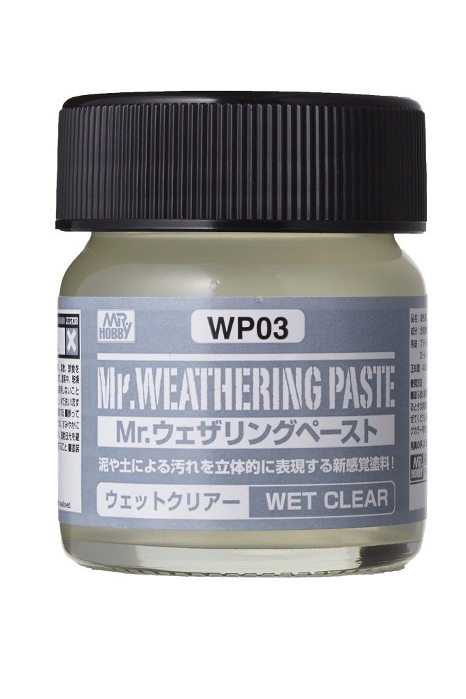 WP03  краска 40мл MR.WEATHERING COLOR WP03 WET CLEAR
