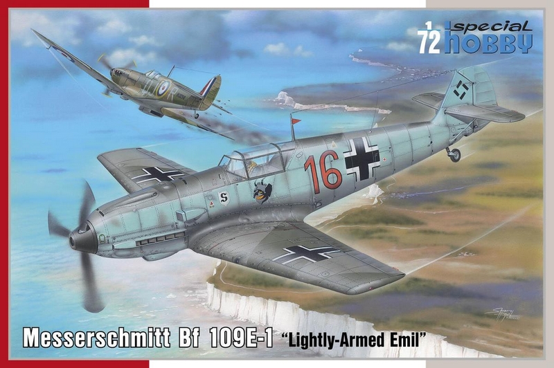 SH72454  авиация  Bf-109E-1 ‘Lightly-Armed Emil’  (1:72)