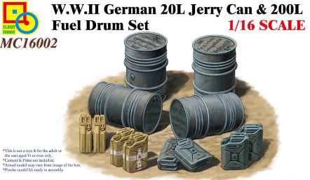 MC16002  наборы для диорам  WWII German 20L Jerry Can & 200L Fuel Drum Set  (1:16)