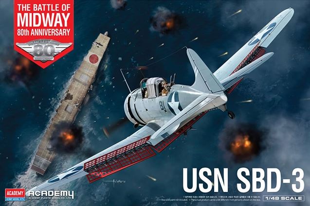 12345  авиация  USN SBD-3 The Battle of Midway 80th Anniversary  (1:48)