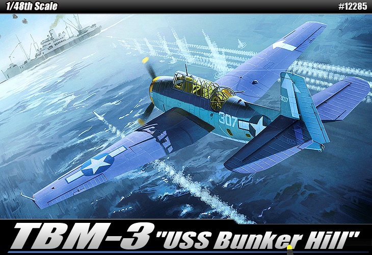 12285  авиация  TBM-3 "USS Bunker Hill"  (1:48)