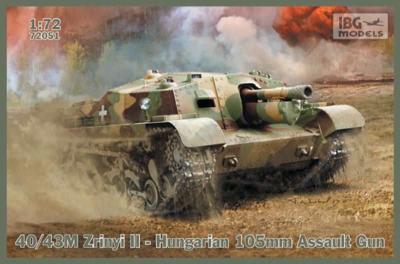 72051IBG  техника и вооружение  40/43M Zrinyi II  Hungarian SPG  (1:72)