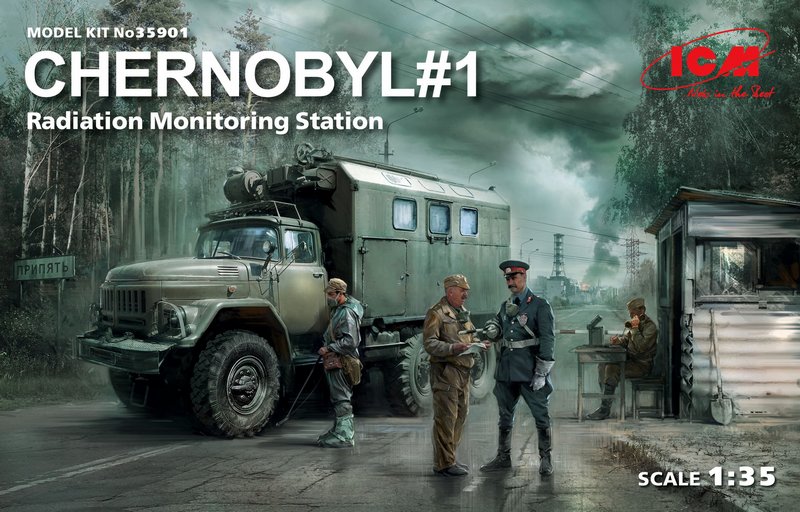 35901  техника и вооружение  Автомобиль Chernobyl#1. Radiation Monitoring Station  (1:35)