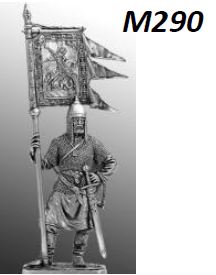 290 M  миниатюра  Русский ратник со стягом Св. Георгия, 11-13 вв.