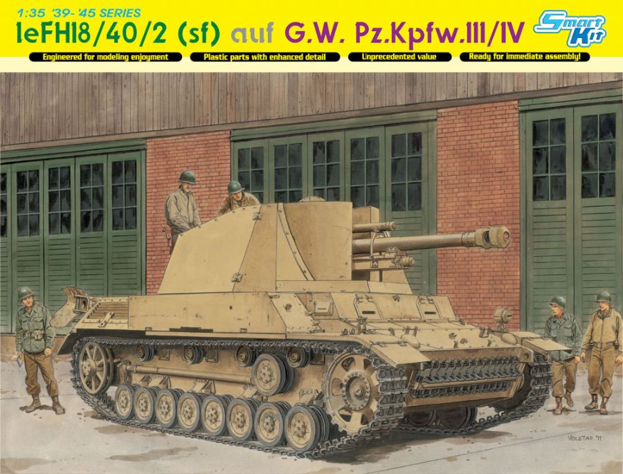 6710  техника и вооружение  САУ  leFH18/40/2 (sf) auf G.W. Pz.Kpfw.III/IV (1:35)