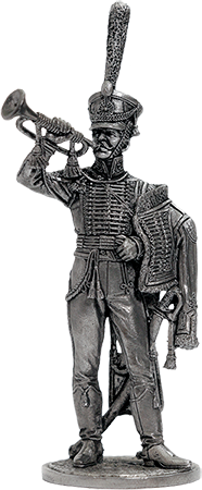 NAP-74  миниатюра  Штаб-трубач Сумского гусарского полка. Россия, 1810-14 гг.